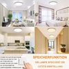 LMaxhome LED Deckenleuchte Ø23/30/40/50CM, Dimmbar Runde Ultra Dünn Deckenlampe 3 Farbtemperatur, 2 St, 24W~48W, 3000k/4000k/5000k, Memory Funktion, für Wohnzimmer Küche Büro Bild 3