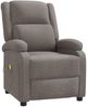 vidaXL Ohrensessel mit Massagefunktion Taupe Stoff 342434 Bild 2