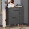 Schuhschrank Helge Schwarz 108 x 107.5 cm Vicco Bild 3