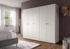 Home affaire Kleiderschrank BILLINGS, Schlafzimmerschrank, Schrank, Garderobenschrank (OTTO BESTSELLER, Garderobe & Schlafzimmer) Breite 200cm, weiß, 5-türig, inkl. 2 Kleiderstangen und 5 Ablageböden Bild 2