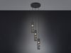 Moderne Cluster Pendelleuchte STREAM 3-flammig aus Metall in Schwarz, Ø 28cm Bild 3