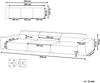 3-Sitzer Sofa hellbraun HELLNAR Bild 2