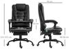 Vinsetto Schreibtischstuhl Massagesessel, mit 7 Massagepunkte höhenverstellbarer Drehstuhl (Bürostuhl, 1 St), 120 kg belastbar, für Arbeitszimmer, Büro, Schwarz Bild 2