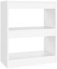 vidaXL Bücherregal/Raumteiler Weiß 60x30x72 cm 811646 Bild 2