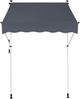 CLP Klemm-Markise Westerly,anthrazit 250x120 cm Bild 2