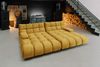 KAWOLA Big Sofa VIVIEN Velvet curry 85 x 178 x 296 cm Bild 5