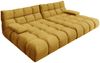 KAWOLA Big Sofa VIVIEN Velvet curry 85 x 178 x 296 cm Bild 3