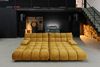 KAWOLA Big Sofa VIVIEN Velvet curry 85 x 178 x 296 cm Bild 4