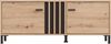 Home affaire Lowboard LAVAL, TV-Board, TV-Kommode, TV-Schrank, TV-Unterschrank, TV-Möbel, Modernes Lowboard in Artisan-Dekor mit viel Stauraum, Lamellen-Optik Bild 2