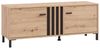 Home affaire Lowboard LAVAL, TV-Board, TV-Kommode, TV-Schrank, TV-Unterschrank, TV-Möbel, Modernes Lowboard in Artisan-Dekor mit viel Stauraum, Lamellen-Optik Bild 4