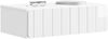 vidaXL Wandmontierter Beistelltisch Hochglanz Weiß 59 x 34,5 x 17 cm 898319 Bild 2