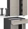 Singleküche Fame-Line GrauBeige/Anthrazit 140 cm , AP Anthrazit Vicco Bild 5
