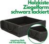 Novaliv Aufbewahrungsbox 30813-2x (2 St), Novaliv 2x Holzkiste Vintage Schwarz 30 x 25 x 8 cm Alte Ziegelform Ho Bild 2