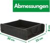 Novaliv Aufbewahrungsbox 30813-2x (2 St), Novaliv 2x Holzkiste Vintage Schwarz 30 x 25 x 8 cm Alte Ziegelform Ho Bild 4
