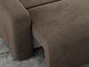 Ecksofa L-form, mit Schlaffunktion und Bettkasten - ARGOS, Braun, Velours Bild 3