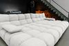 KAWOLA Big Sofa VIVIEN Feincord weiß 85 x 178 x 296 cm Bild 5