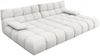KAWOLA Big Sofa VIVIEN Feincord weiß 85 x 178 x 296 cm Bild 3