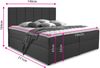 Boxspringbett Star mit Topper, Bonell-Matratze und 2 Bettkästen, Doppelbett, Polsterbett, Bett (Dunkelgrün (Kronos 19), 140 x 200 cm) Bild 4