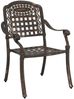 vidaXL Gartenstuhl 2 pcs Bronze 55 x 56,5 x 91cm Aluminium 42002370 Bild 3