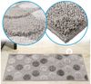ANRO Badematte Bodenmatte LEA Badteppich, Höhe 8 mm, strapazierfähig, schmutzabweisend, wasserundurchlässig, rutschfest, pflegeleicht, Polypropylen (PP), Eckig, Textil Bild 3