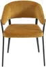 Vente-unique - AVRELA Stuhl Stoff Gelb - B 55 cm x H 77 cm x L 56 cm Bild 3