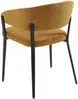 Vente-unique - AVRELA Stuhl Stoff Gelb - B 55 cm x H 77 cm x L 56 cm Bild 5