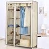 JEOBEST Stoffschrank Kleiderschrank, Stoffschrank, faltbare Garderobe mit Kleiderstangen mit Kleiderstange, Reißverschluss & Ablagen Bild 2