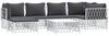 vidaXL 7-tlg. Garten-Lounge-Set mit Kissen Weiß Stahl 3186894 Bild 2