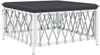 vidaXL 7-tlg. Garten-Lounge-Set mit Kissen Weiß Stahl 3186894 Bild 5