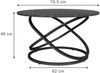 Couchtisch Calgary Schwarz 79.5 x 46 cm mit großer Arbeitsfläche Vicco Bild 3
