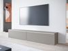 TV-Lowboard Stone 180, mit weißer LED Beleuchtung, Farbe: Palladgrau Bild 3