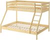Doppel-Etagenbett 140x200 und 90x200 Erwachsenen-Stockbett Kiefer Zubehör wählbar V-60.19-09-14Rollrost inkl. Bild 2