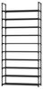 SONGMICS Schuhregal, 10 Ebenen, Schuhablage, Schuhaufbewahrung, schmal, 28 x 83 x 173 cm, Metallgestell, Ablagen aus Vliesstoff, für Flur, Schlafzimmer, schwarz Bild 2