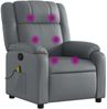 vidaXL Massagesessel Relaxsessel Grau Kunstleder 3206190 Bild 2