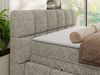 Boxspringbett NIRA KING, Doppelbett mit Fußteil, 7-Zonen Multipocket-Matratzen und Topper, Schlafzimmerbett - 120 x 200 cm - Beige Struktur - H3 Bild 4