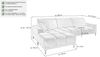 Massivart® Ecksofa Cord 286 cm / Cordsofa / elektrische Sitztiefenverstellung / MARISOL, Kopfteilverstellung / Sitztiefenverstellung / Nosagunterfederung Bild 4
