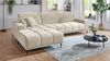 Massivart® Ecksofa Cord 286 cm / Cordsofa / elektrische Sitztiefenverstellung / MARISOL, Kopfteilverstellung / Sitztiefenverstellung / Nosagunterfederung Bild 3