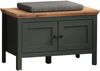 Trendteam 'Stanton' Sitzbank, Tannengrün Dekor/ Evoke Eiche Nachbildung, B/H/T: 77 / 48 / 39 cm Bild 5