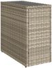 Gartentisch, Beistelltisch, Balkontisch mit Glasplatte 58x27,5x55 cm Poly Rattan Bild 2