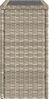 Gartentisch, Beistelltisch, Balkontisch mit Glasplatte 58x27,5x55 cm Poly Rattan Bild 5