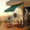 Klemmmarkise Stem 400x120x220-309 cm Dunkelgrün [pro. tec] Bild 3