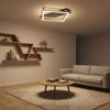 LED Deckenleuchte, Holz grau, schwarz, L 52 cm Bild 4