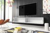 Lowboard ""D"" TV-Unterschrank 180x32x30cm grifflos Farbe: weiß / weiß Hochglanz Bild 2