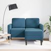 vidaXL 2-Sitzer-Sofa mit Chaiselongue L-Form Blau 125 cm Samt 4107068 Bild 3