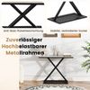Konsolentisch mit Kunstmarmorplatte Couchtisch mit Metallrahmen Sofatisch 100 x 40 x 77,5 cm Bild 5