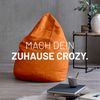 Lumaland 'Luxury XL Plus' Sitzsack, Orange, Microvelours, 220 l Bild 3