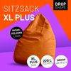 Lumaland 'Luxury XL Plus' Sitzsack, Orange, Microvelours, 220 l Bild 2