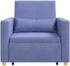 vidaXL Ausziehbare Schlafcouch Einzel Jeans blau 90 x 165 x 87 cm 42002695 Bild 5