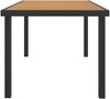 vidaXL Gartentisch Braun 140x90x74 cm Aluminium und WPC 312210 Bild 3