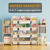 SpaceAid Kinderregal mit 6 Regalen und 12 Behältern, Spielzeug Regal, Bücherregal Kinder Bild 3